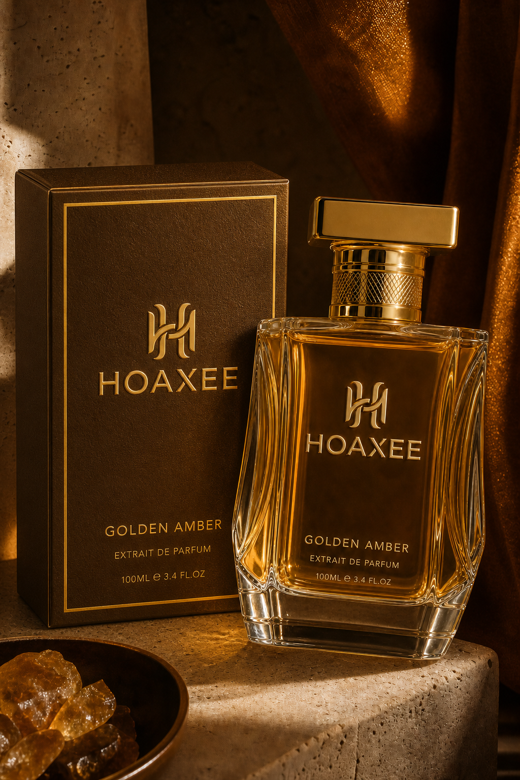 Hoaxee Golden Amber Extrait de Parfum – 100ml